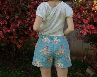 Pantalones cortos acolchados Peony Garden