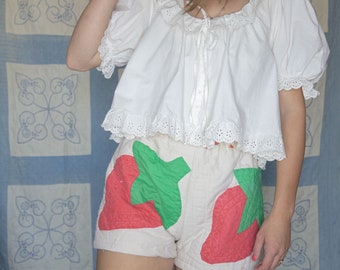 Strawberry Quilt Shorts