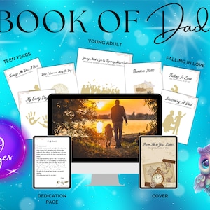 Diario de la vida de papá / Libro de recuerdos para completar / Regalo de recuerdo para niños / Libro de legado imprimible y digital para papá / Descargar