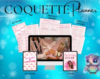 Messy Coquette Planner | Printable Soft Girl Agenda | Flirty Daily & Weekly Planner PDF | Romantic Aesthetic Journal | Digital Tracker PDF