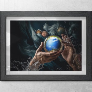 WORLD CREATION | Wall Art Painting |Surreal Artwork | Limited Edition Print |