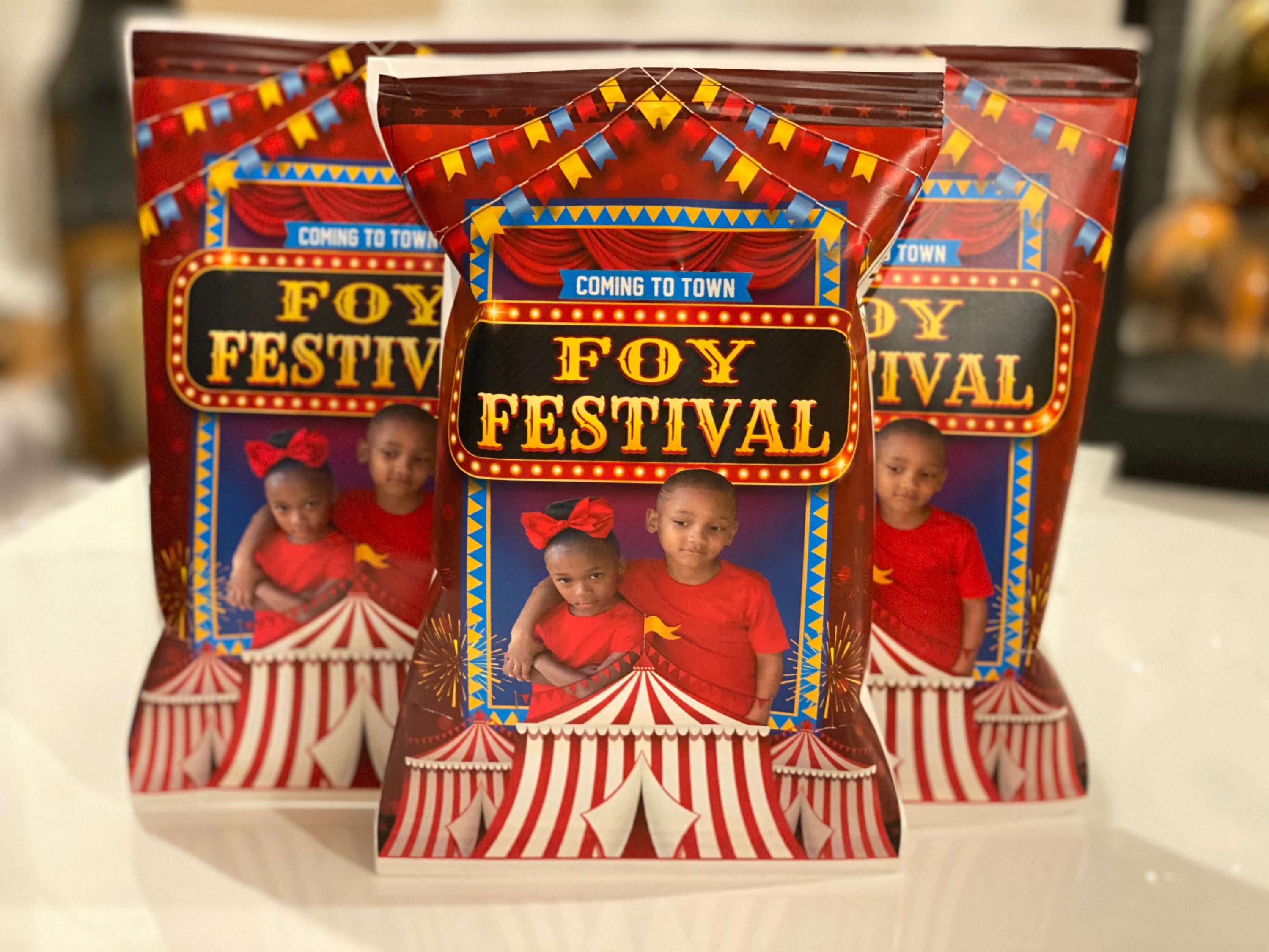 Carnival circus Party favors. Items can be customized to any Etsy