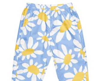 Daisy pants Sweatpants Flowers Pants Summer Joggins for Streetwear for Gift Unisex
