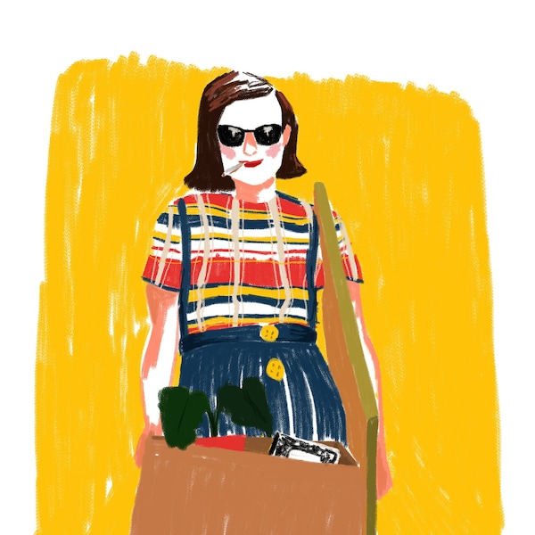 Peggy Olson Art Print for Wall Decor Mad men Poster Peggy Olson Illustration for Gift