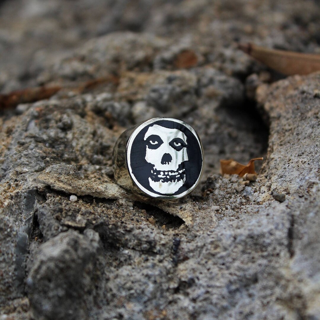 Crimson Ghost Signet Silver Ring, Rock Merchandise, Punk Rock Gift ...