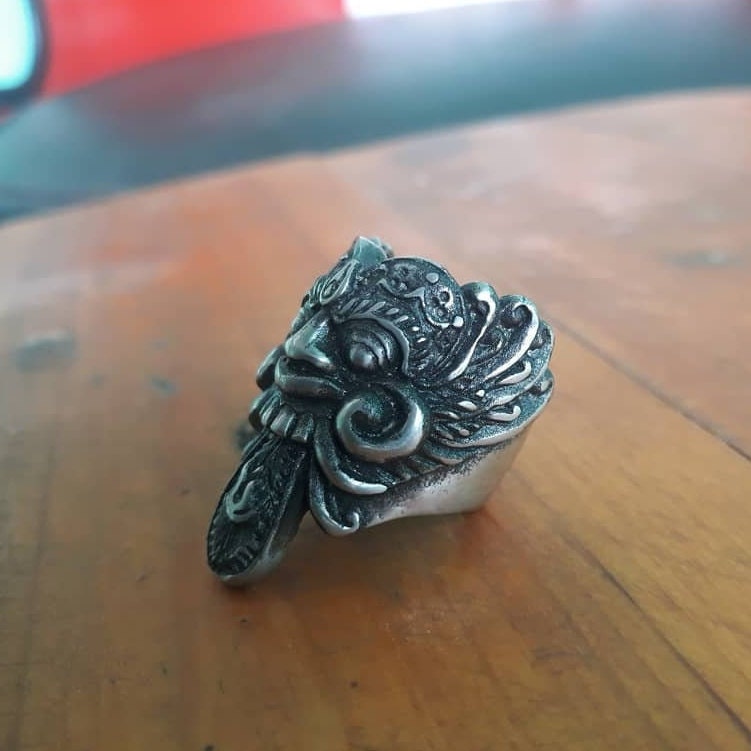 Balinese Rangda Ancient God Ring, Handmade Lead Free Pewter Balinese ...