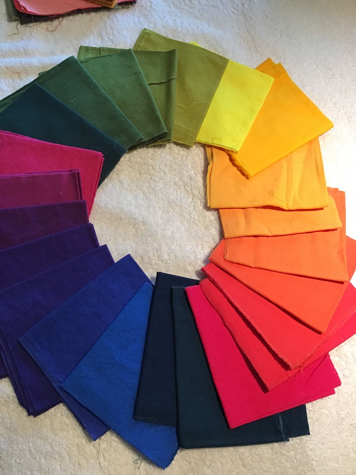 Hand dyed quilt fabric Etsy