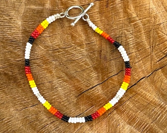 Handmade Herringbone Design Beaded Bracelet 2.0