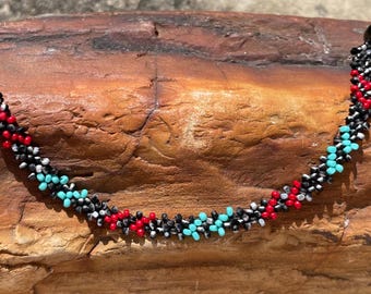 Native Peyote Style Beaded Necklaces