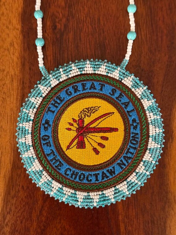 Choctaw Nation Beaded Medallion