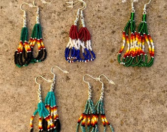 NEW Native & Unique Beaded Hoop Earrings 2.0