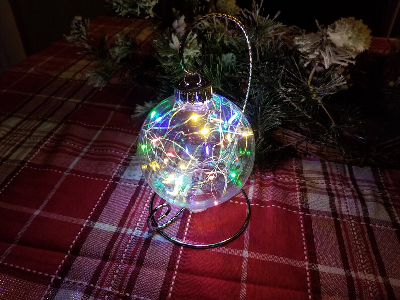 Lighted Christmas Ornaments Etsy