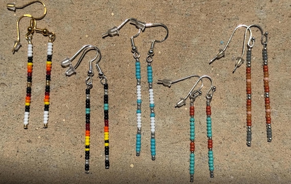 Native & Unique Handmade Single Rod Earrings