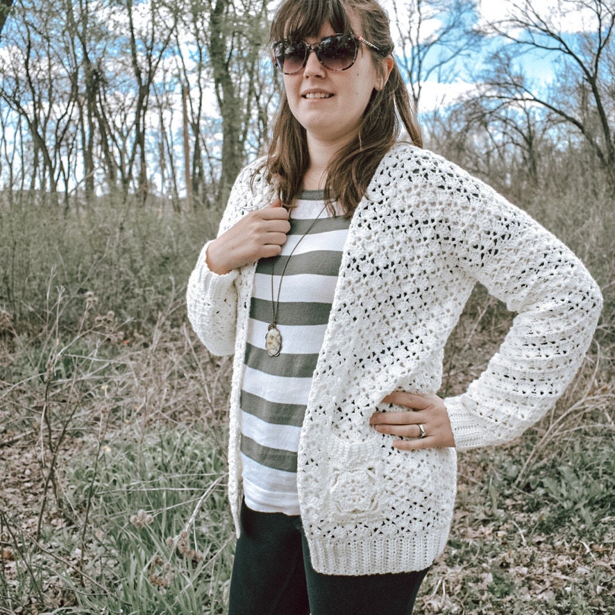 PDF Pattern in the Garden Cardigan - Etsy