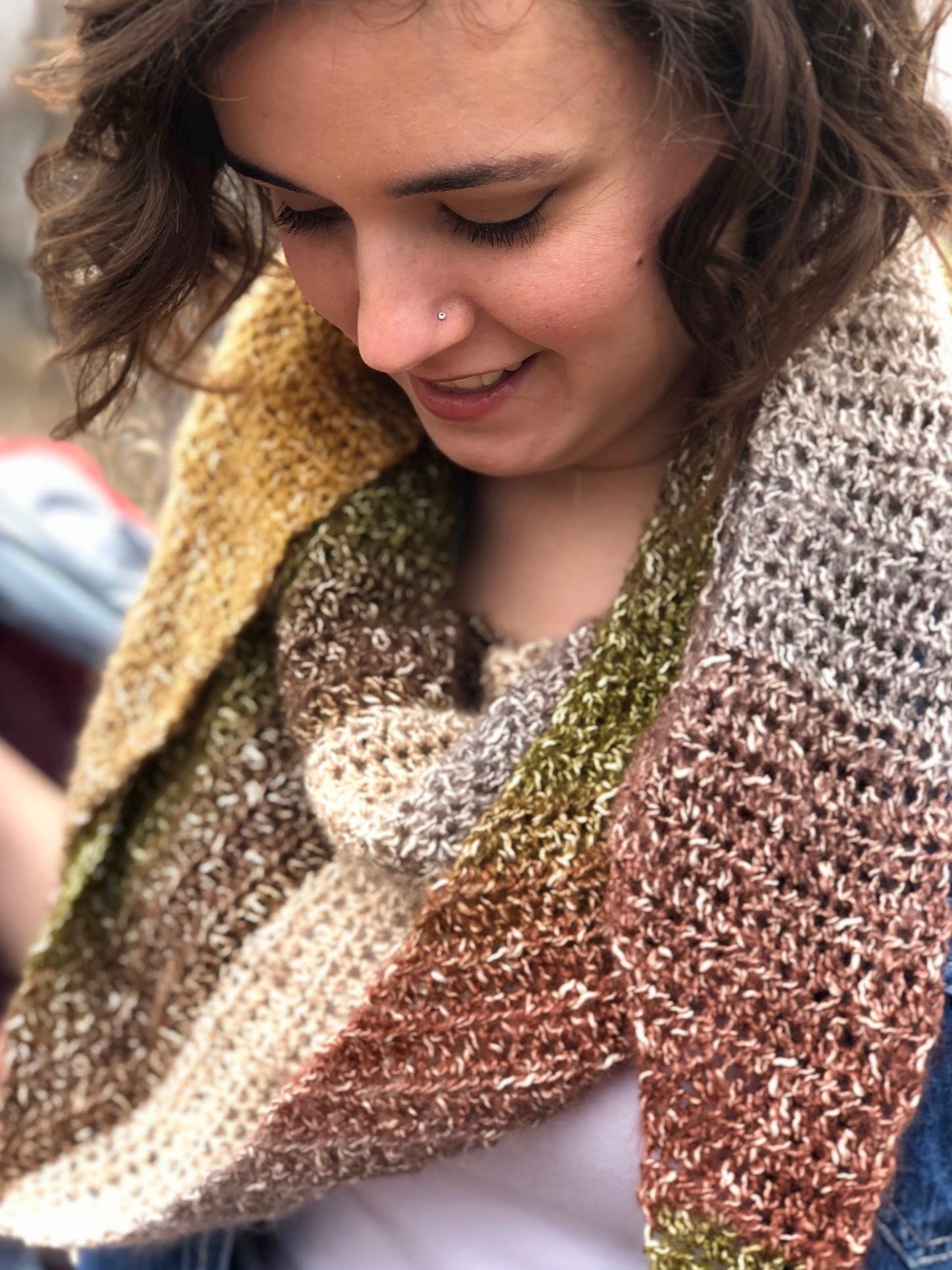 PDF Pattern: Beginner Friendly Triangle Scarf Crochet Pattern | Etsy Canada