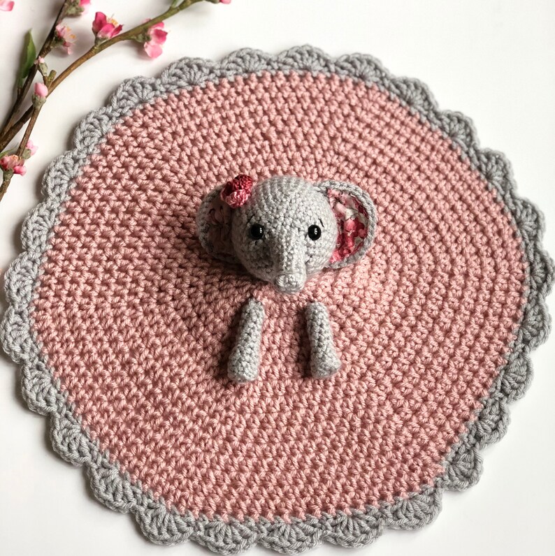 PDF Pattern: Ellie the Elephant Lovey- Crochet Pattern - Etsy