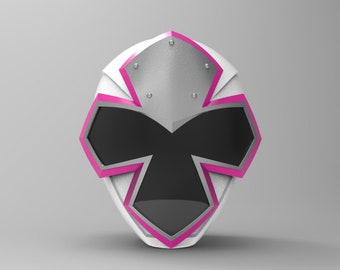 White Ranger Helmet from Ninja Steel for 3D printing 3D Print File (stl)