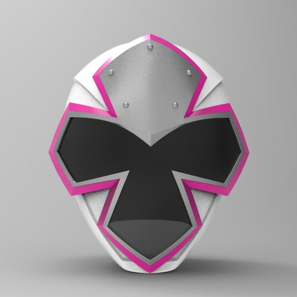 White Ranger Helmet from Ninja Steel for 3D printing 3D Print File (stl)