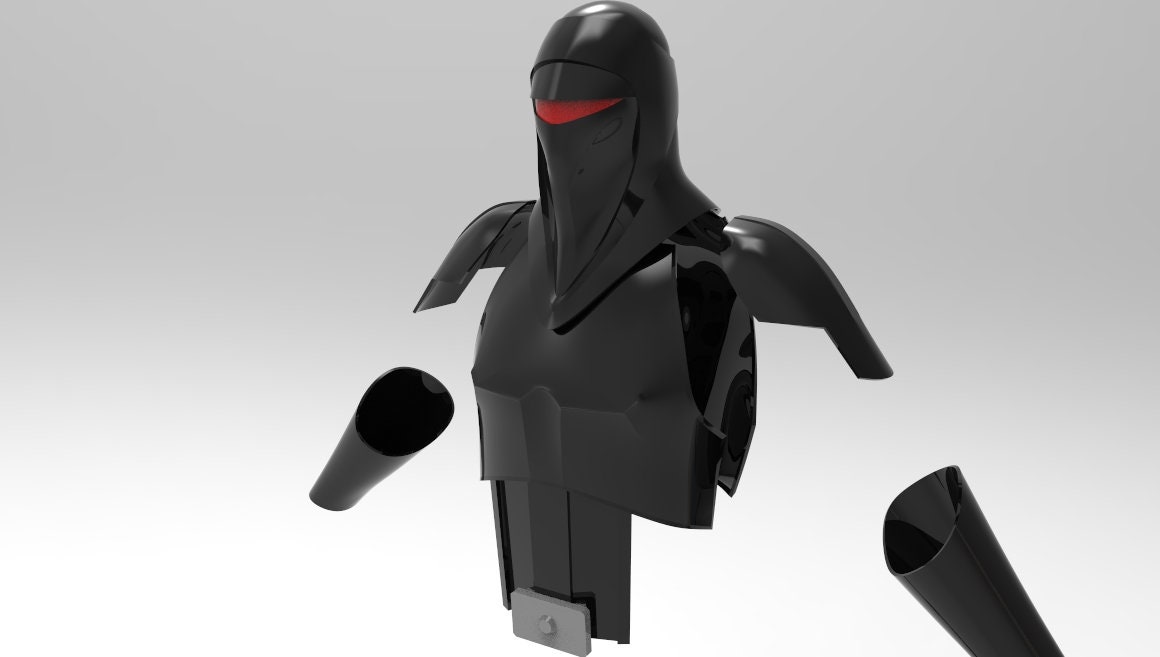 Imperial / Shadow Guard Whit Force Pike Complete Armor for 3D Etsy UK