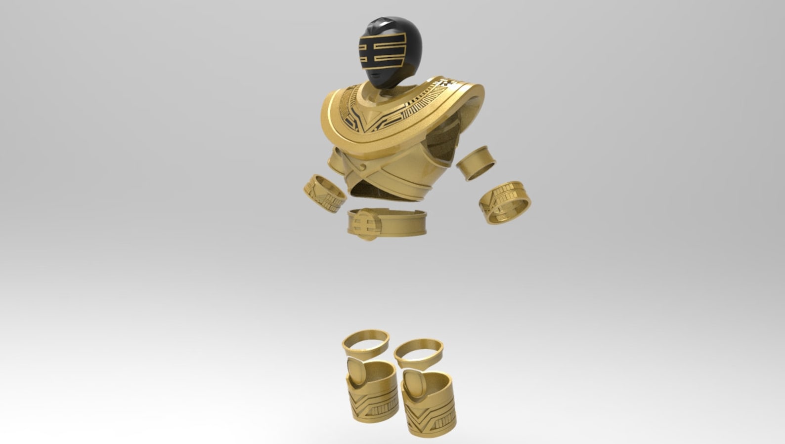 gold zeo ranger shirt