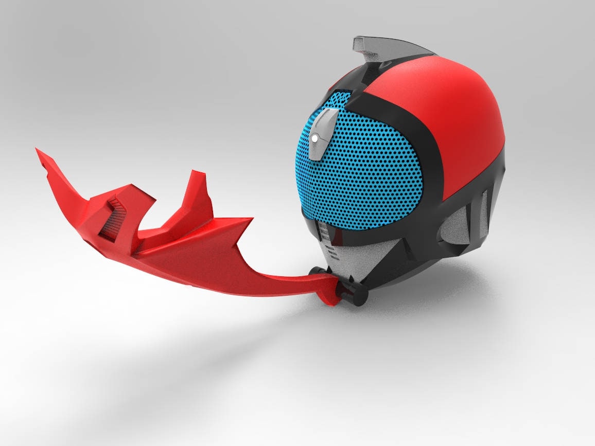 仮面ライダー 3D プリント ファイル (stl) のカブト ヘルメット
