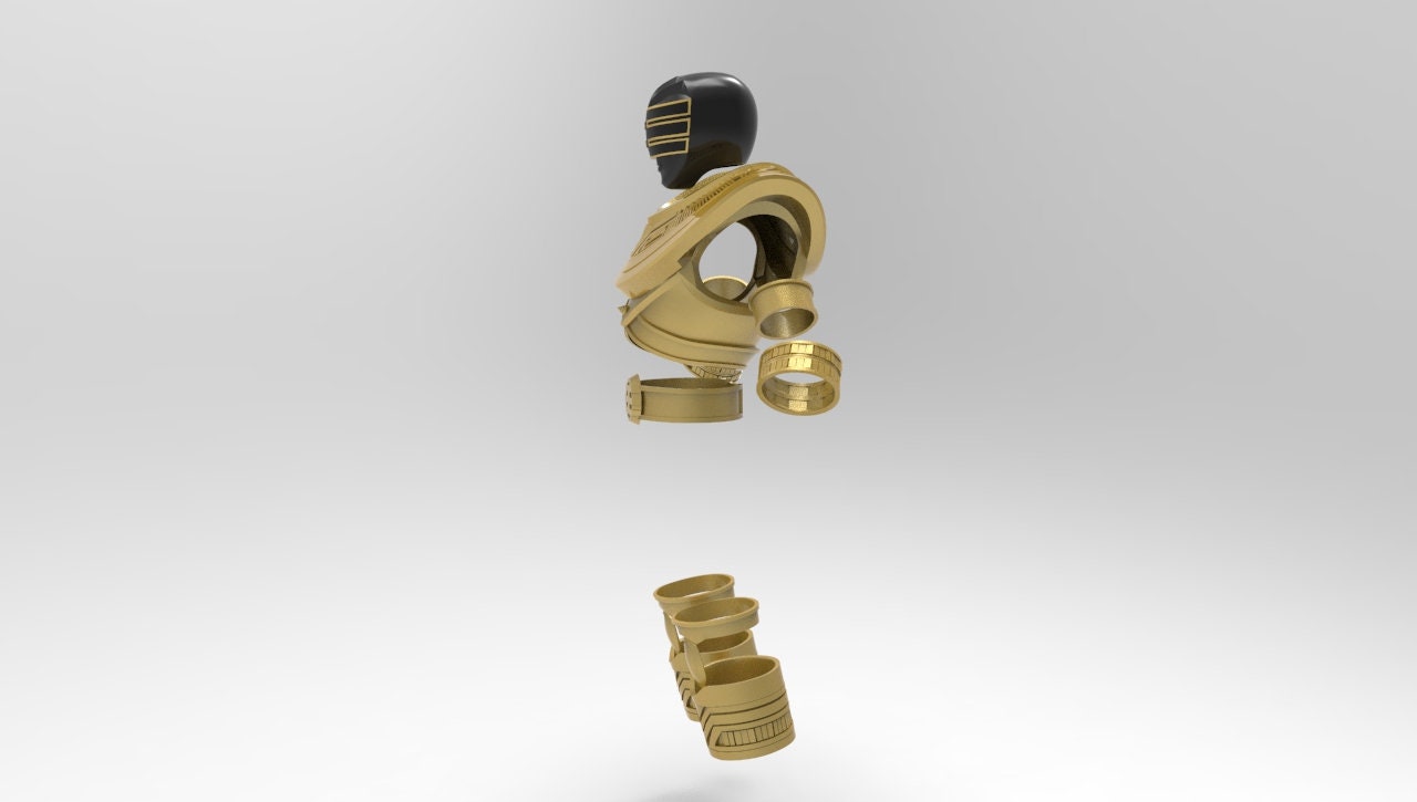 Gold Zeo Ranger Complete Armor for 3D Printing (STL) - Etsy