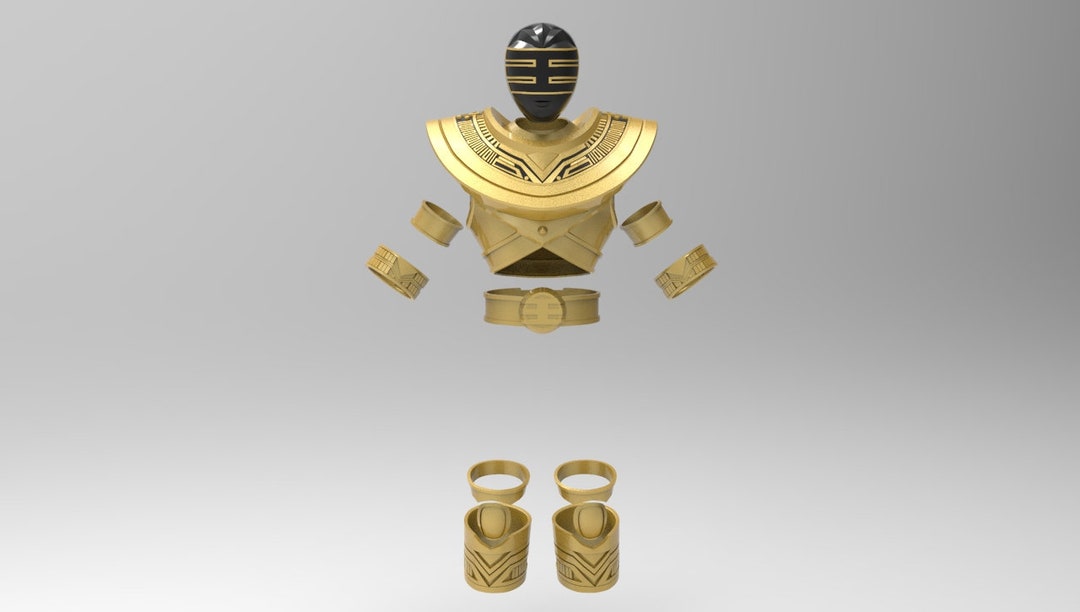 Gold Zeo Ranger Complete Armor for 3D Printing (STL) - Etsy