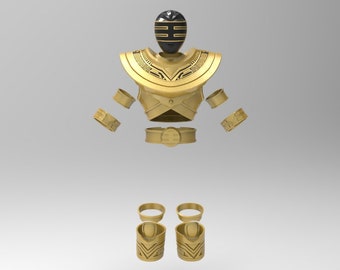 Armadura completa De Zeo Ranger de Oro para Impresión 3D (STL)