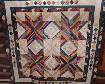 Bright Colored Quilt Etsy
