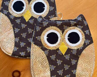 Owl hot pads