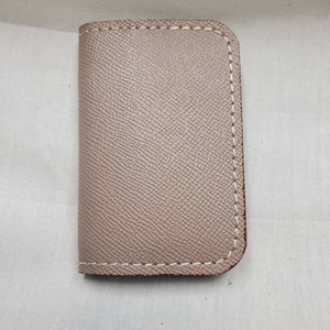 Leather tan business/credit card holder