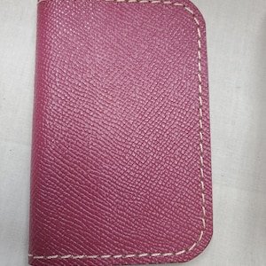 Leather cream colored business/credit card holder