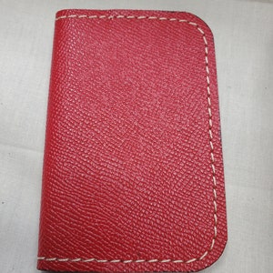 Leather red business/credit card holder