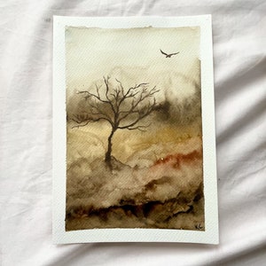 Abstract landscape // A5 watercolour
