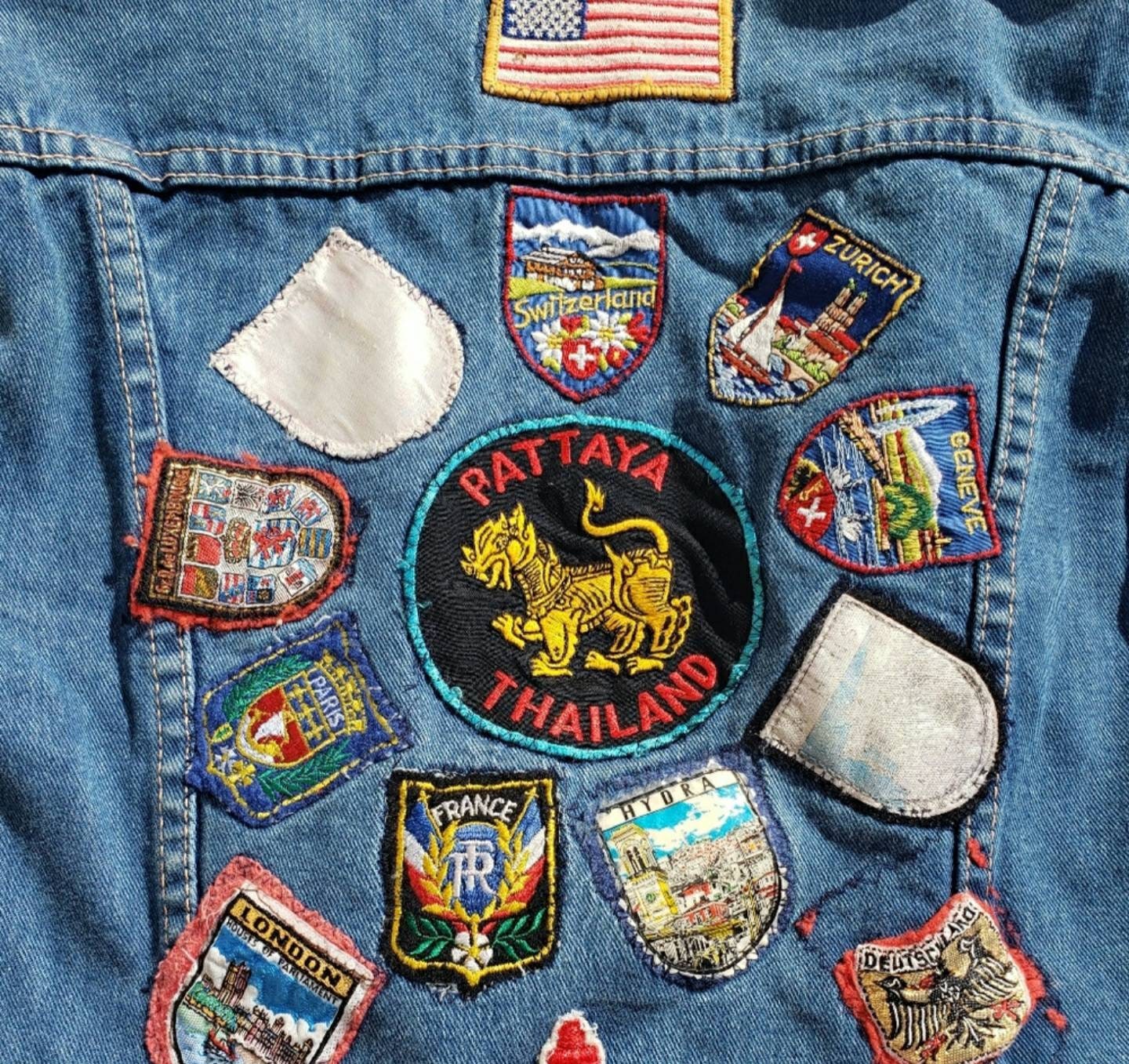 Getting Personal With Patches  Denim jacket patches, Diy denim jacket,  Jean jacket patches