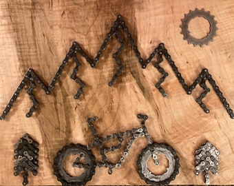 Arte/diseño de cadenas de bicicletas de montaña