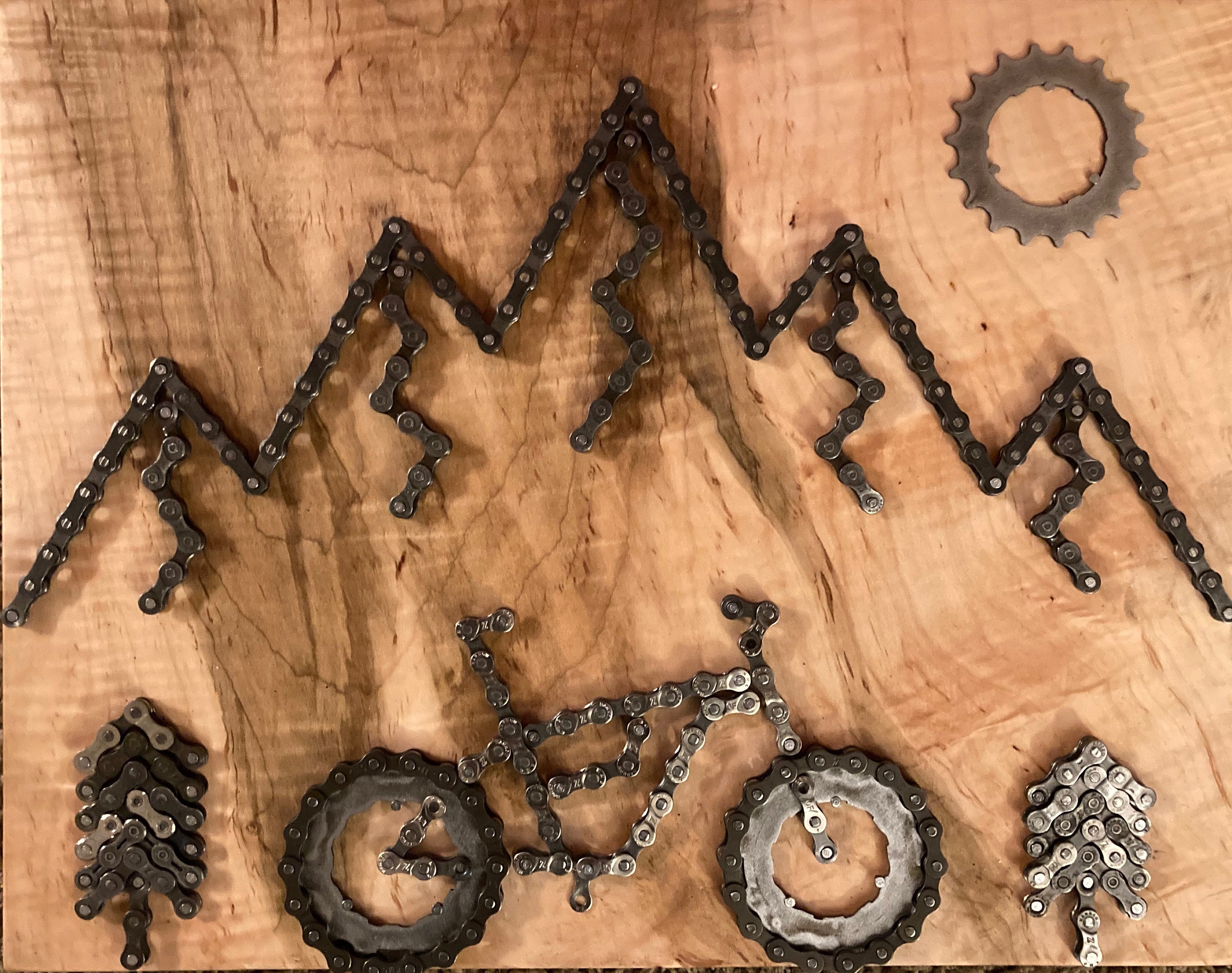 Mountain Bike Chain Art/design - Etsy