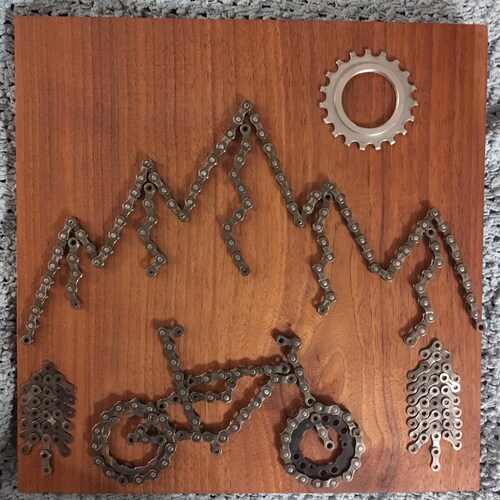 Mountain Bike Chain Art/design Etsy