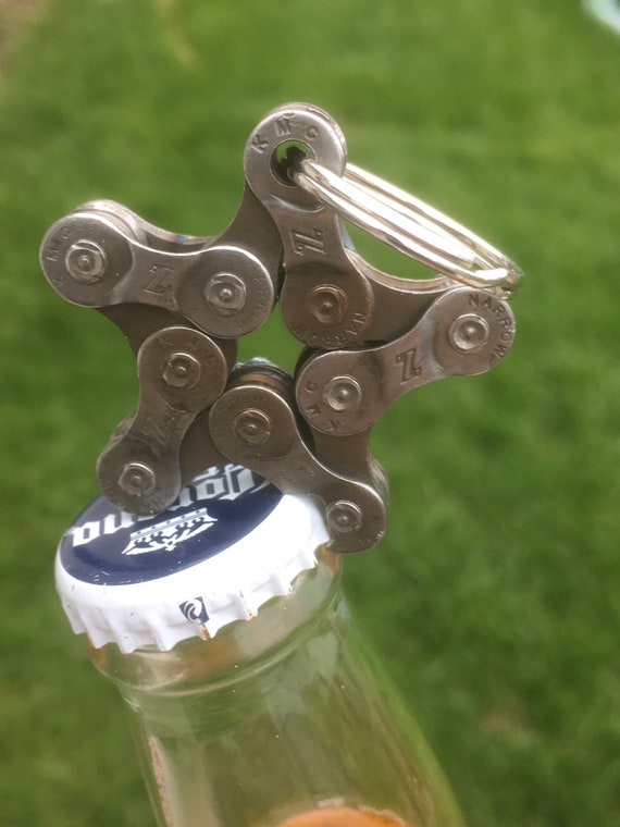 bicycle chain bottle opener