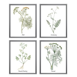 Set of 12 Herb Prints, Printable Kitchen Art, Culinary Herbs Printables ...