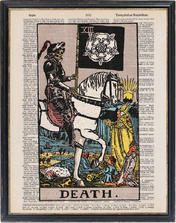 Tarot Cards The Magician Major Arcana Deck Dictionary Art Print Book Wall Decor