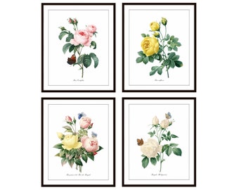 Art Print Romantic Print Instant Printable Art Book Print Rose and Book Digital Download