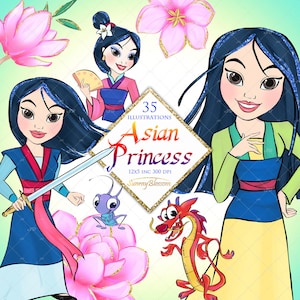 Aziatische Prinses Clipart, Chinese Prinses Clip Art