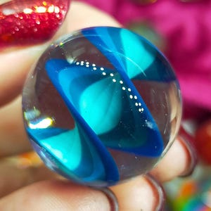 colorful glass marble, handmade from borosilicate glass