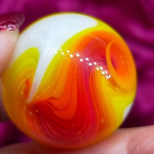 Colorful glass marble,  swirl marble handmade from borosilicate glass