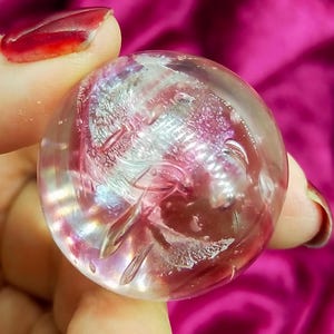 Colorful glass marble, dichroic marble handmade from borosilicate glass