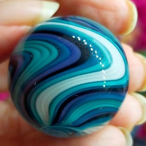 Colorful glass marble,  swirl marble handmade from borosilicate glass