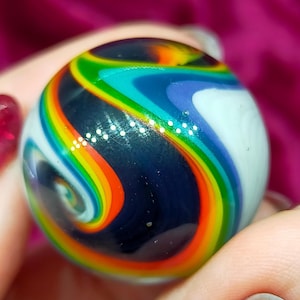Colorful glass marble,  swirl marble handmade from borosilicate glass