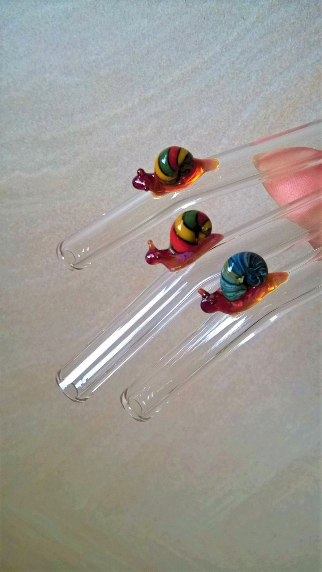 Pyrex Glass Drinking Straws With Snails Very Cute and Etsy