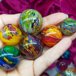 Planet marbles, handcrafted from borosilicate glass, price is for all six!